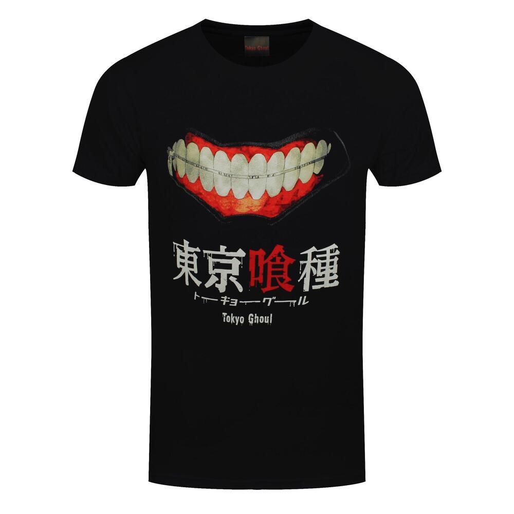 Tokyo Ghoul Gruesome Smile Mens Black Tshirt